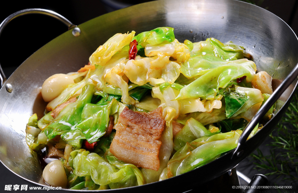 干锅手撕包菜图片