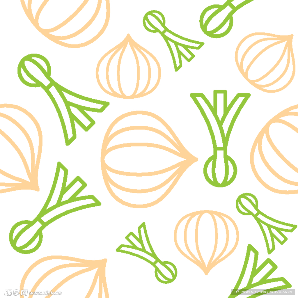 蔬菜花纹图案