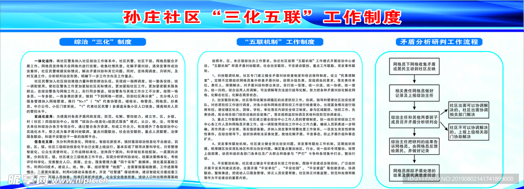 社区三化五联工作制度