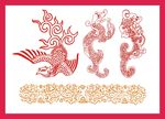 传统花纹底纹