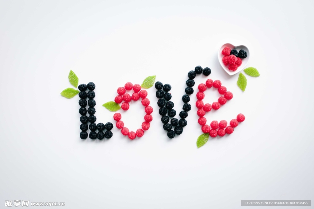 爱  love   爱心 水果
