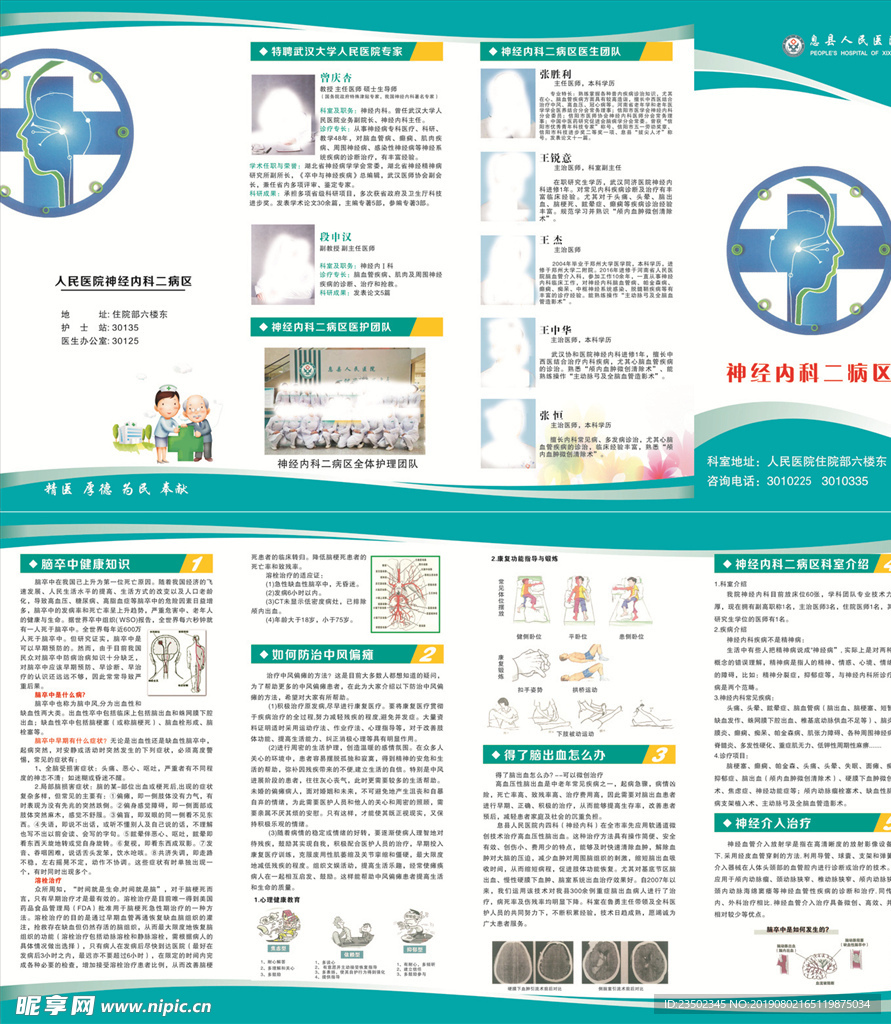 神经内科四折页 正反面