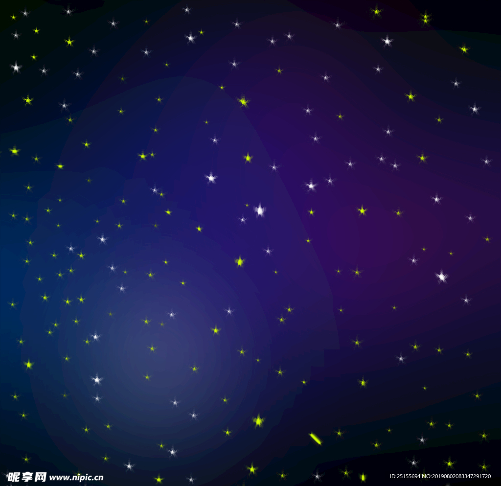 彩色星空