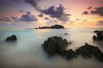海海洋飞溅波纹岩层风景自然波浪