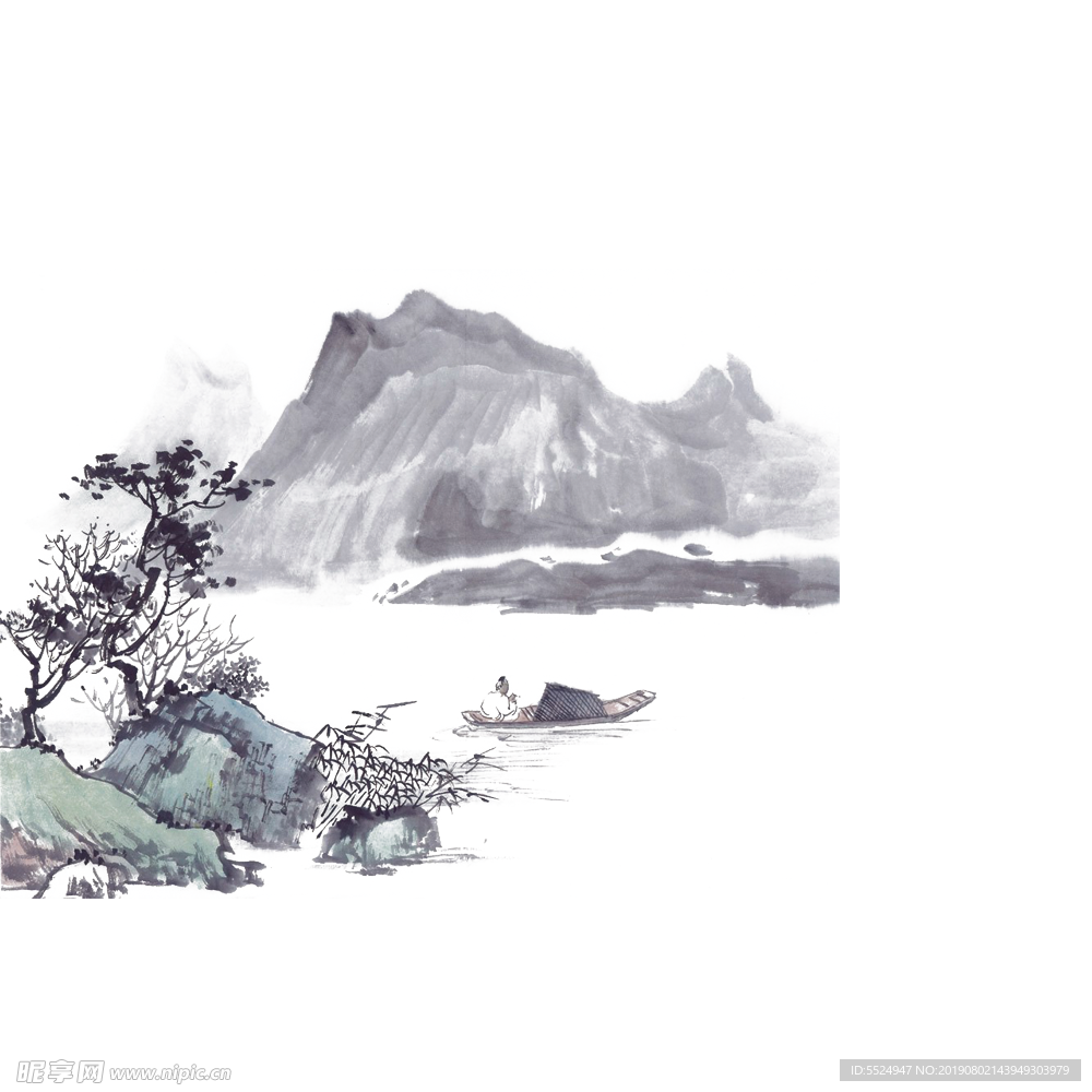 中国画水墨山水