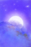紫色梦幻星空