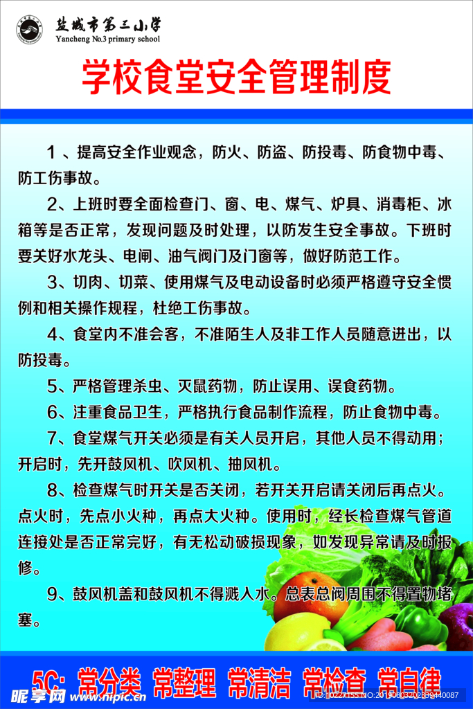 学校校园厨房食堂管理制度