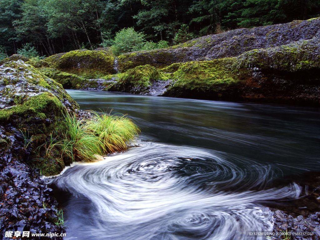 湖 水 山 草 树 自然 风景