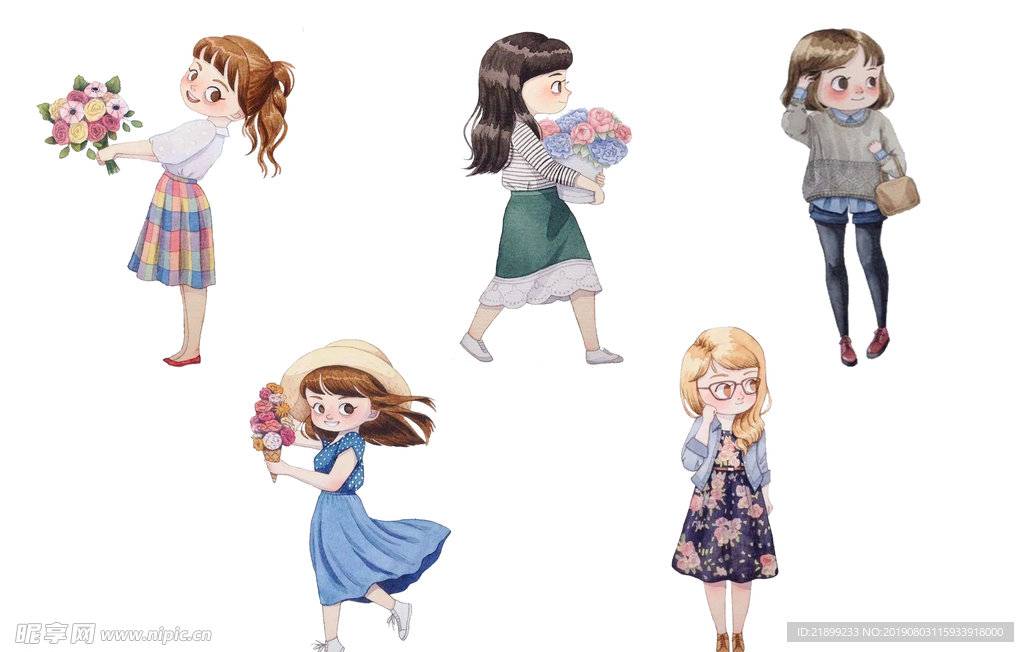 卡通少女