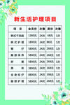 护理价目表