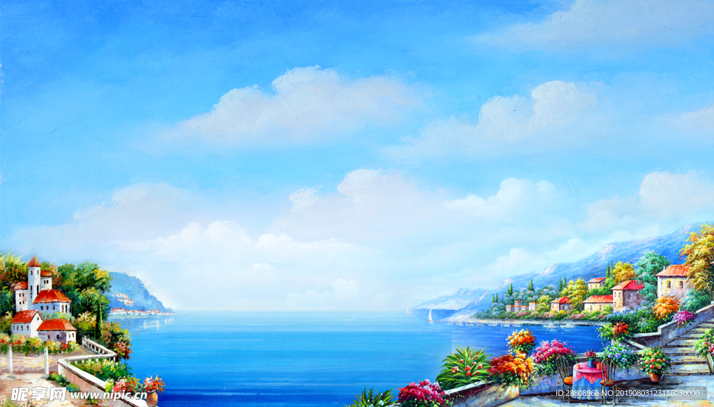 风景 油画