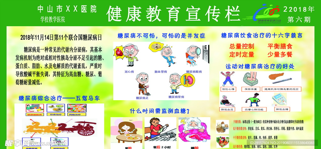糖尿病宣传栏