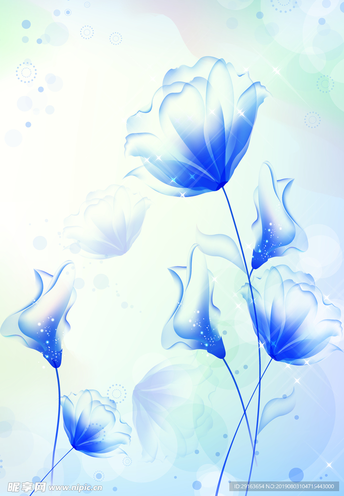 花朵现代背景墙