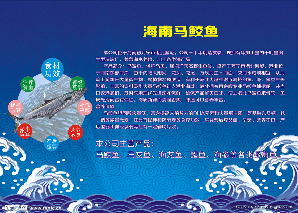 海洋商品推广展板