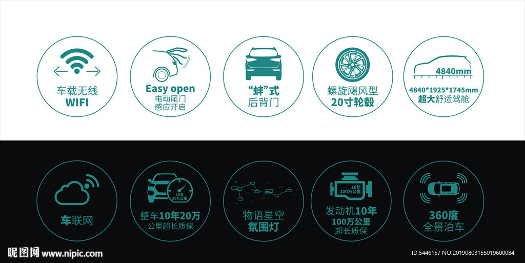 汽车亮点贴