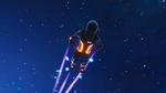 宇航员星空飞行背景
