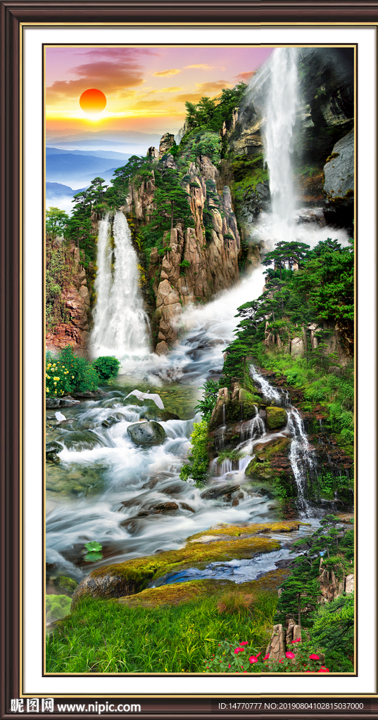 玄关山水