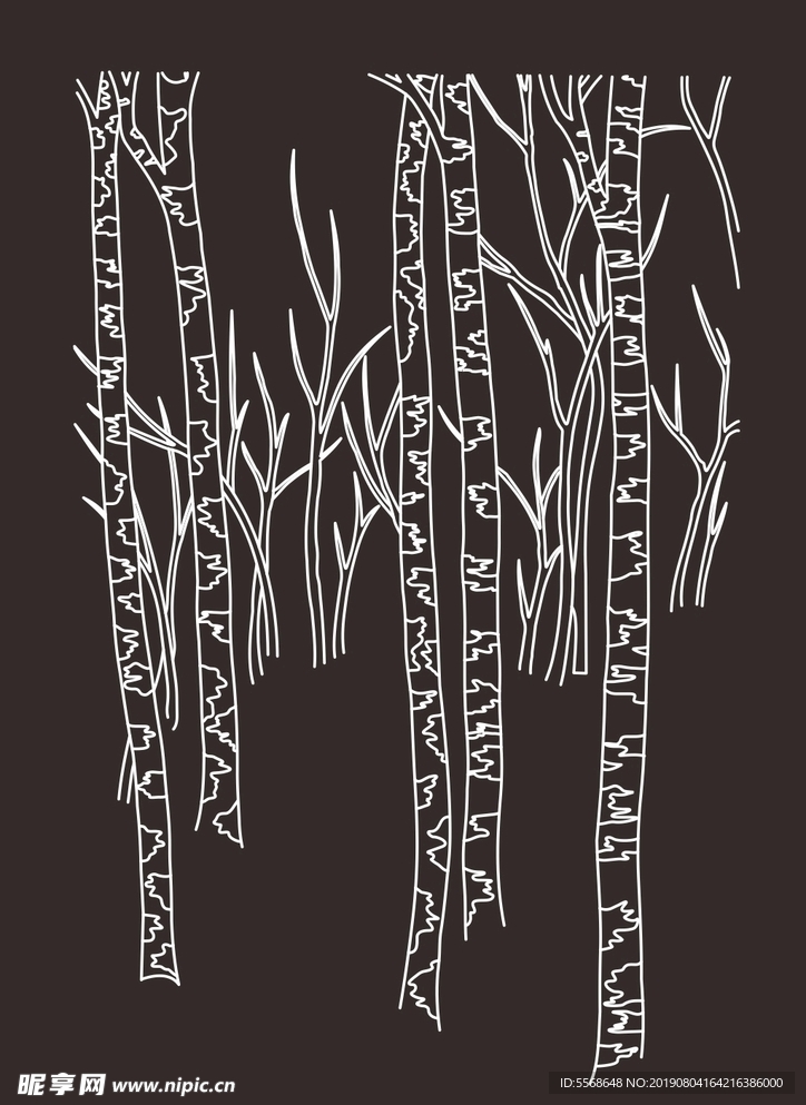树林线描