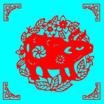 牛剪纸