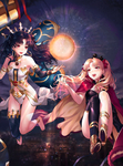 女孩卡通人物动漫背景