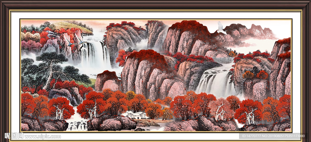 鸿运当头国画
