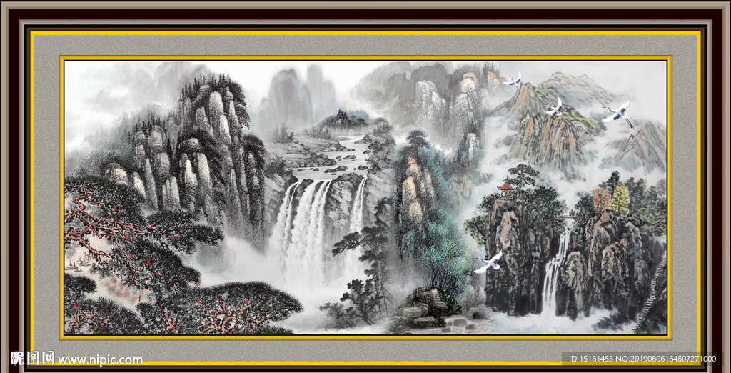 聚宝盆山水