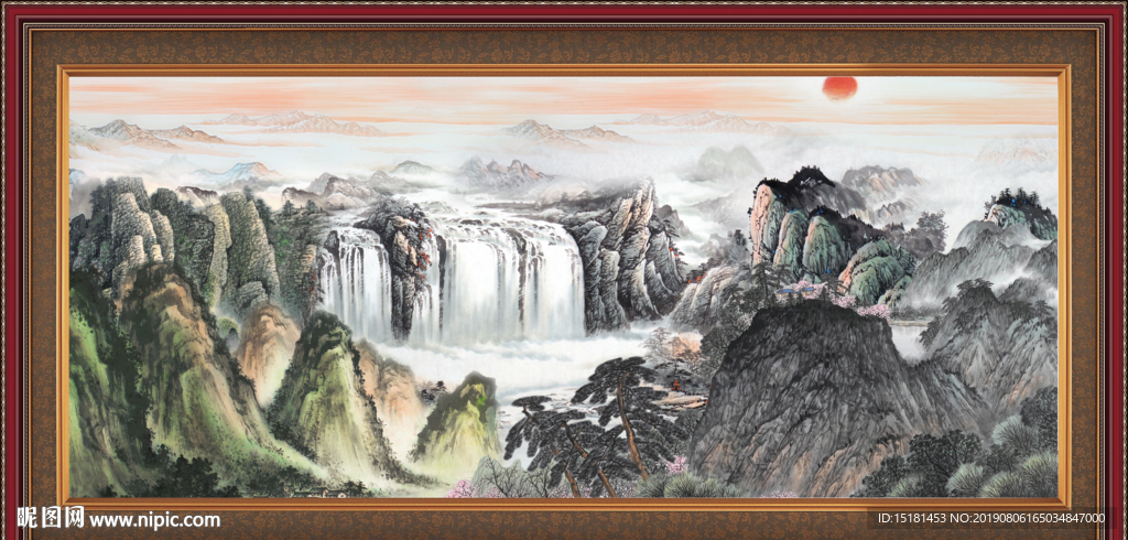 聚宝盆山水