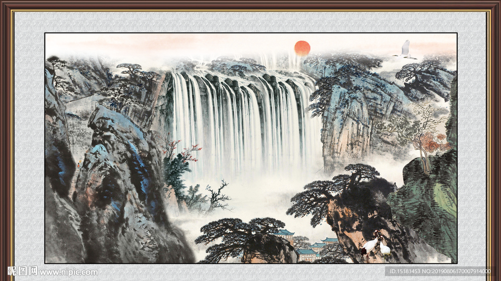 聚宝盆山水