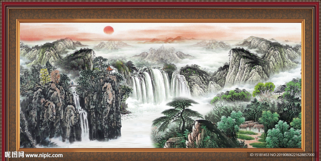 聚宝盆山水