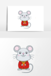 鼠年卡通鼠吉祥
