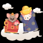 鼠年卡通鼠吉祥