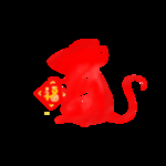 鼠年卡通鼠吉祥
