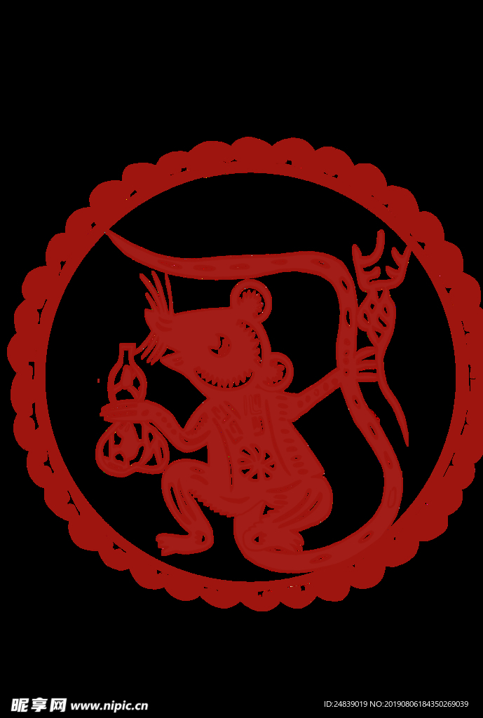 鼠年卡通鼠吉祥