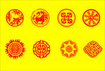 复古花纹造型设计图