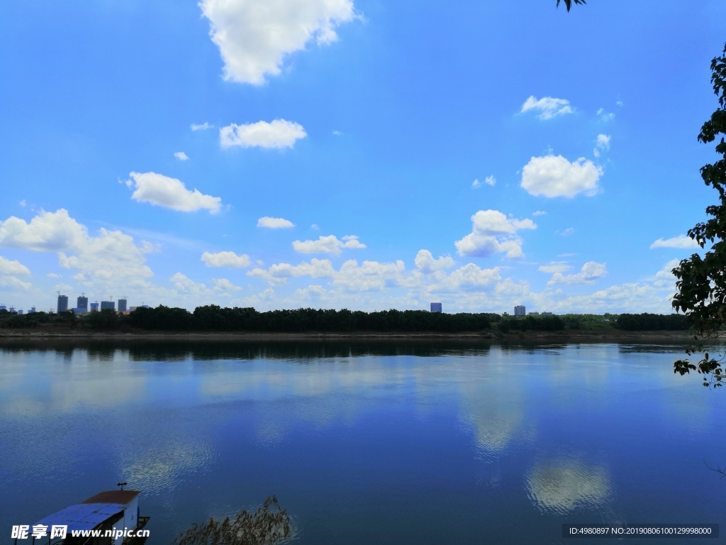 湘潭 湘江河岸 古桑洲 天空之