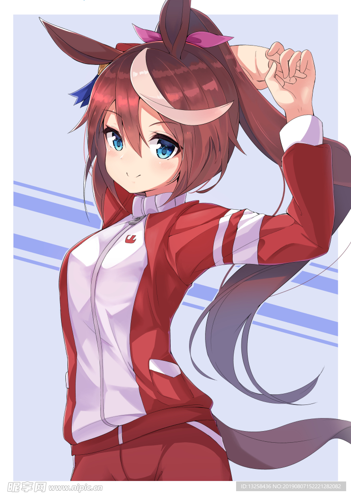 女孩卡通插画动漫人物背景