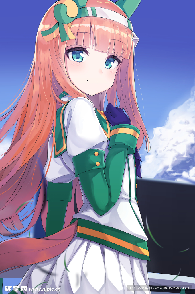 女孩卡通插画动漫人物背景