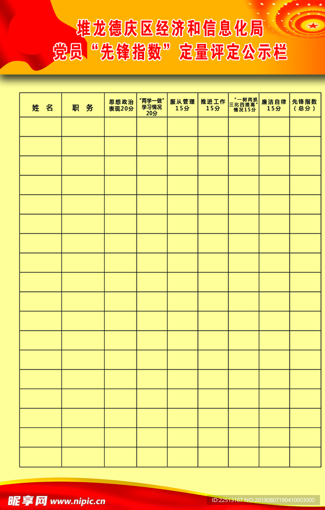 经信局 定量评价 公示栏