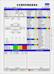 福特汽车车辆检查表