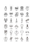 线描医疗工具器官