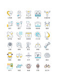 线描医疗健身矢量图标