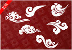 云朵花纹