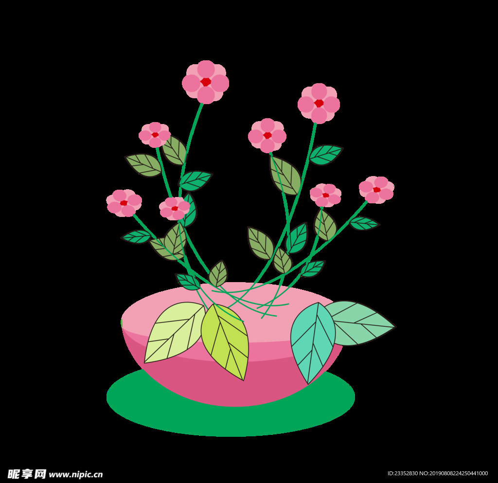 渐变 楼盘广告 绿色 绿叶 绿