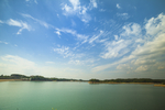 绵阳仙海湖蓝天白云风光摄影