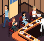 创意寿司吧内部图