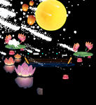 兔子 中秋素材 中秋节海报