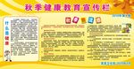 秋季健康教育宣传栏