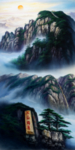 山水背景墙