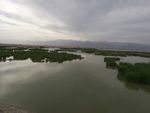 沙湖景  风景 湖景  沙漠