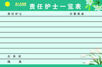 责任护士一览表  医院  百合